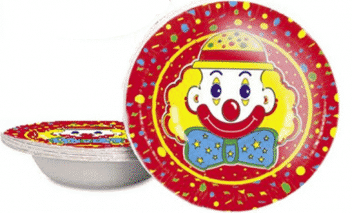 Circus Clown Party Paper Jelly Bowls