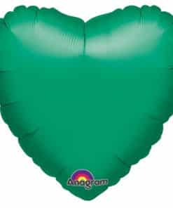 Metallic Green Heart Foil Balloon