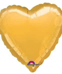 Gold Heart Foil Balloon