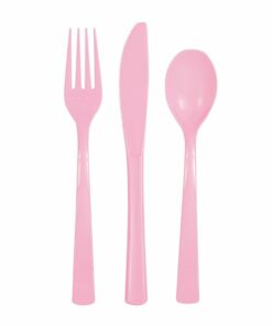 Light Pink Reusable Plastic Cutlery