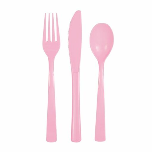 Light Pink Reusable Plastic Cutlery