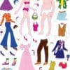 Fashion Doll Sticker Sheet