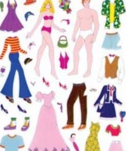 Fashion Doll Sticker Sheet