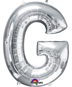 Silver Letter G Balloon