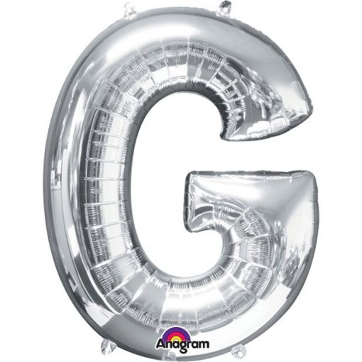 Silver Letter G Balloon