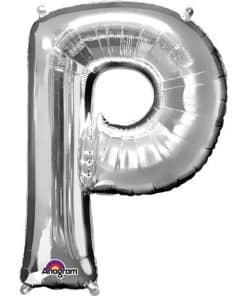 Silver Letter P Balloon