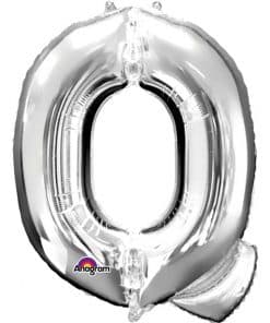 Silver Letter Q Balloon