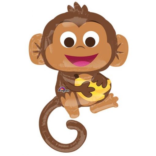 Happy Monkey Supershape Balloon