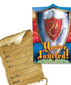 Valiant Knights & Castles Party Invitations