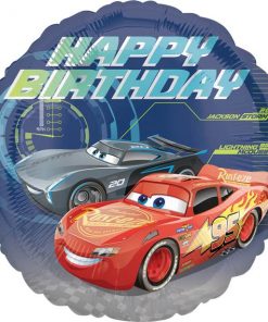 Disney Cars 3 Party Happy Birthday Foil Balloon