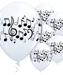 Music Notes Printed Latex Balloons