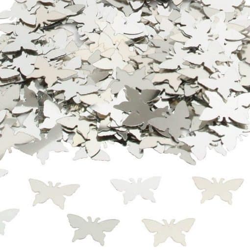 Silver Butterflies Table Confetti