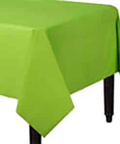 Lime Green Plastic Party Tablecover