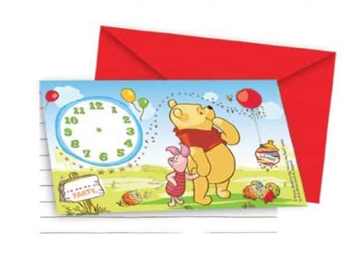 Winnie the Pooh Party Invitations