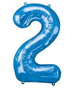 Blue Number 2 Balloon