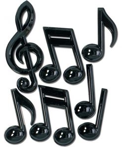 Musical Notes Plastic Party Decorations