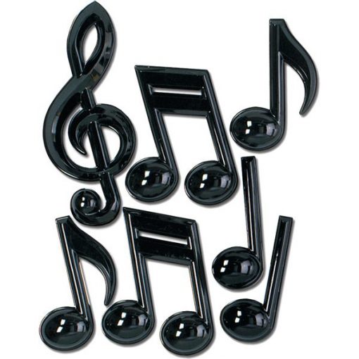 Musical Notes Plastic Party Decorations