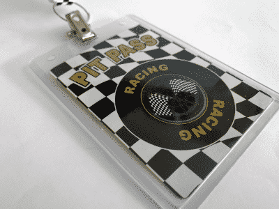 Pit Pass Plastic Wallet