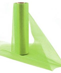 Lime Organza Sheer Roll