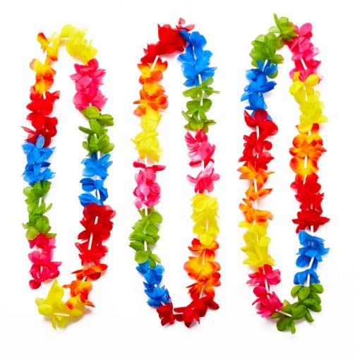 Multicoloured Hawaiian Leis