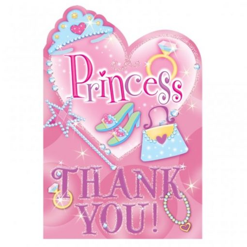 Princess Party Thank You Cards