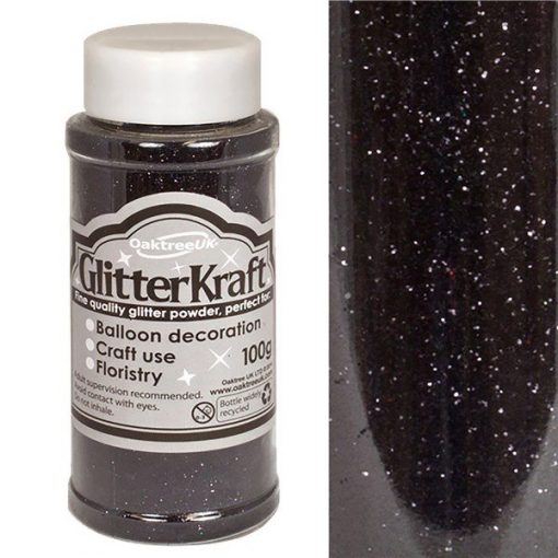 Black Balloon Glitter