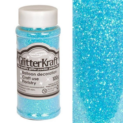 Topaz Blue Balloon Glitter