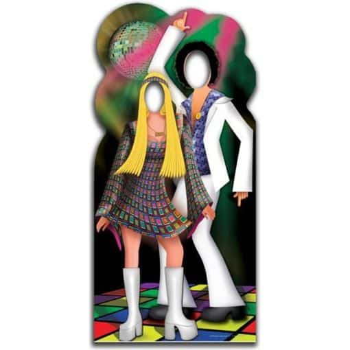 Disco Couple Stand In Photo Prop 
