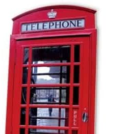 London Red Phone Box Cardboard Cutout