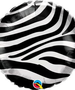 Zebra Stripes Printed Foil Balloon