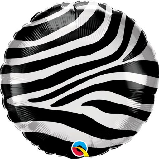 Zebra Stripes Printed Foil Balloon