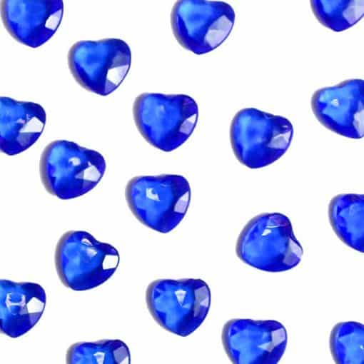 Sapphire Blue Heart Table Diamantes