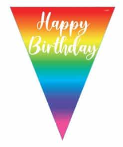 Happy Birthday Rainbow Foil Bunting