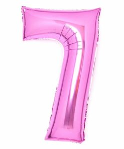 Number 7 Pink Foil Balloon - 34