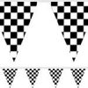 grand prix checked Black and White Bunting