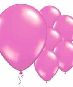 Magenta Metallic Latex Balloons