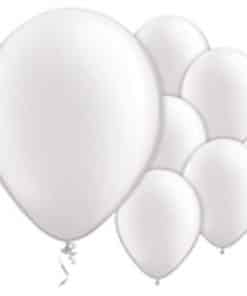 White Pearl Latex Balloons