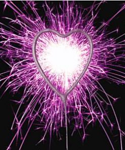 Pink Heart Sparkler