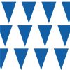 Blue Plastic Bunting