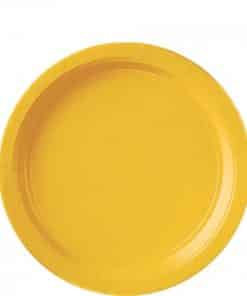 Yellow Party Paper Plates - 22.8cm (Pk 8)