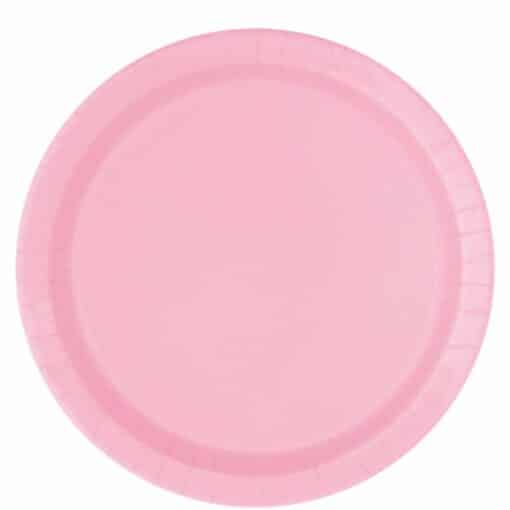 Baby Pink Paper Plates - 22cm