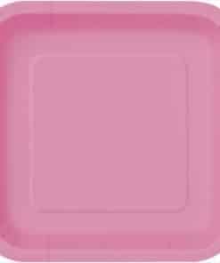 Hot Pink Square Plate