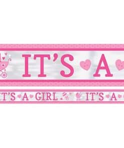 Baby Shower 'It's a Girl' Foil Banner