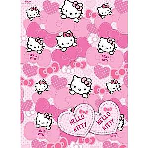  Hello Kitty Wrapping Paper Tags Fun Party Supplies