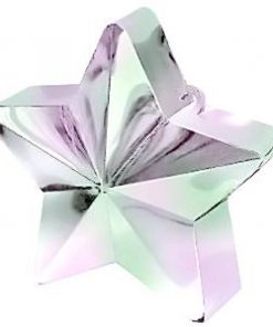 Iridescent Pink Star Balloon Weight