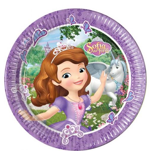 Sofia the First Party Paper Plates