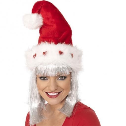 Deluxe Light Up Santa Hat