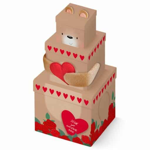 Love Bear Plush Stacker Boxes