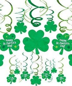 Shamrock Hanging Swirls