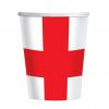 St George's England Flag Paper Cups